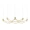 18" Gold Stainless Steel 5 Taper Candle Candelabra